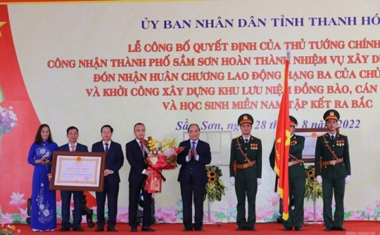 Dấu ấn quan trọng, tạo động lực thúc đẩy kinh tế, xã hội thành phố Sầm Sơn phát triển