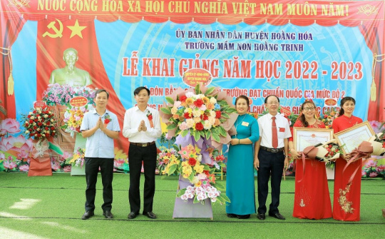 Trường Mầm non Hoằng Trinh: Xứng đáng trường đạt chuẩn quốc gia mức độ 2
