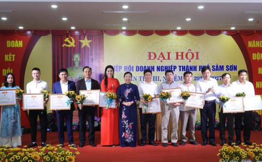 Đại hội Hội doanh nghiệp thành phố Sầm Sơn lần thứ III, nhiệm kỳ 2022 - 2027