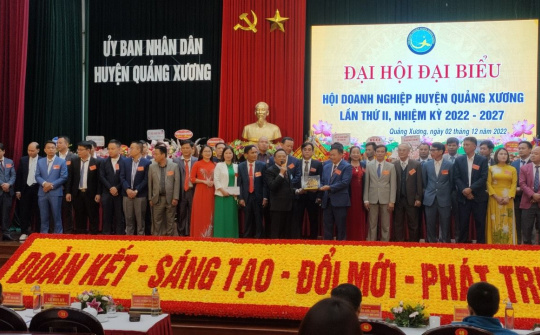Đại hội Hội doanh nghiệp huyện Quảng Xương lần thứ II, nhiệm kỳ 2022 - 2027