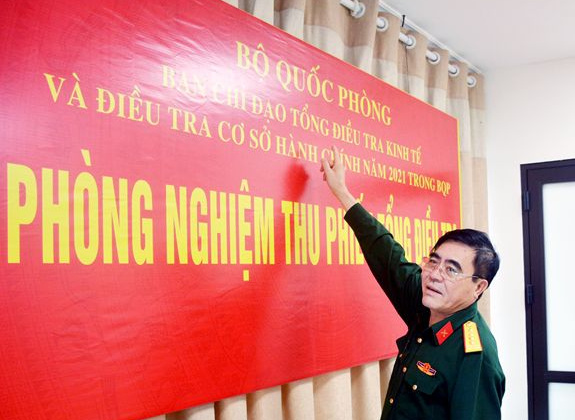 Bộ Quốc phòng chuẩn bị công tác nghiệm thu phiếu điều tra kinh tế, cơ sở hành chính