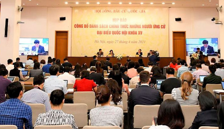 Họp báo công bố danh sách chính thức những người ứng cử đại biểu Quốc hội khoá XV