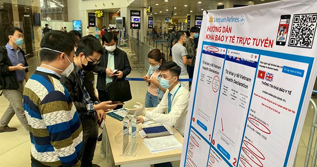 Cục Hàng không Việt Nam: Yêu cầu đẩy mạnh khai báo y tế bằng mã QR Code