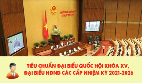 Tiêu chuẩn đại biểu Quốc hội khóa XV, HĐND các cấp nhiệm kỳ 2021-2026