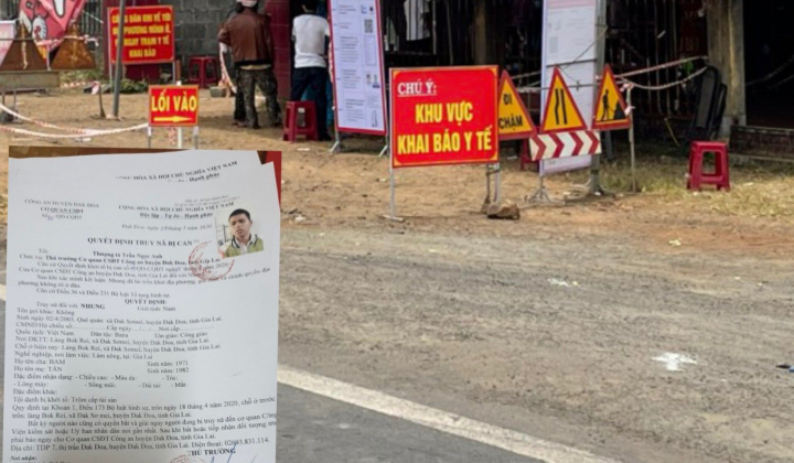 Bắt giữ đối tượng truy nã trong quá trình thực hiện nhiệm vụ phòng, chống dịch Covid-19