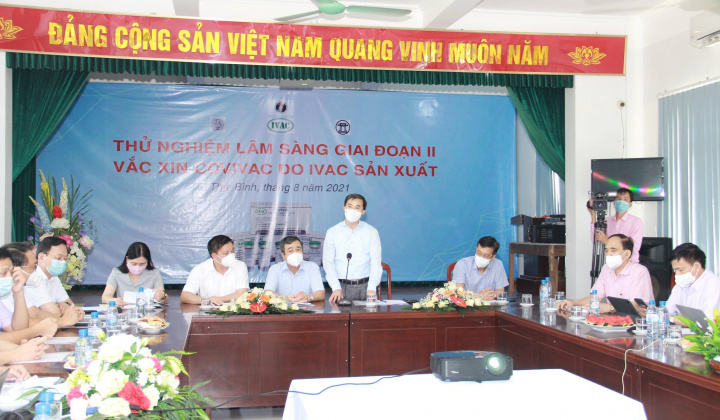 Bộ Y tế kiểm tra công tác thử nghiệm lâm sàng giai đoạn 2 vắc xin COVIVAC tại Thái Bình