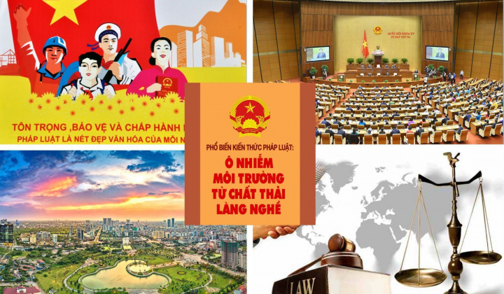 Phổ biến kiến thức pháp luật: Ô nhiễm môi trường từ chất thải làng nghề