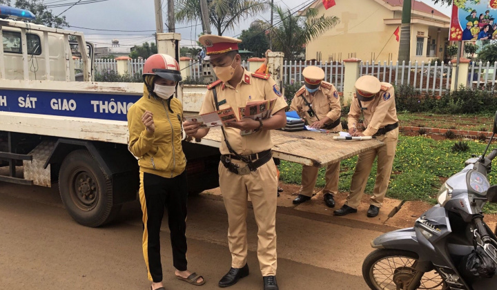 Đắk Nông: Mở cao điểm kiểm tra, xử lý vi phạm về trật tự ATGT