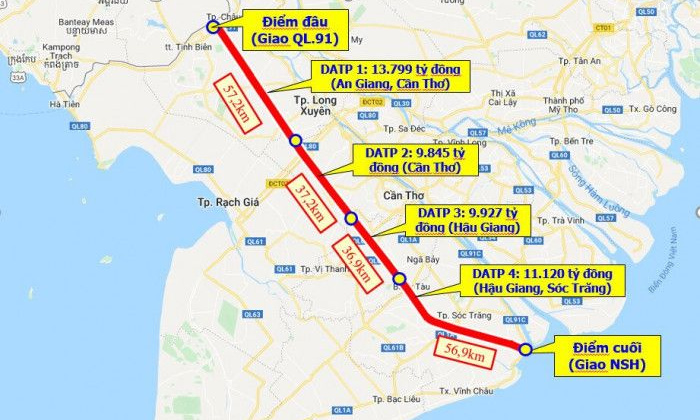 Triển khai cao tốc Khánh Hòa - Buôn Ma Thuột, Biên Hòa - Vũng Tàu, Châu Đốc - Cần Thơ - Sóc Trăng