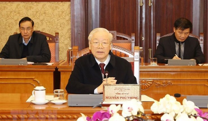 Tổng Bí thư chủ trì cuộc họp của Ban Bí thư đánh giá công tác tổ chức Tết Quý Mão 2023