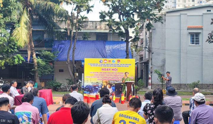 Tân Phú: Tuyên truyền công tác PCCC và CNCH trên địa bàn phường Phú Thọ Hòa