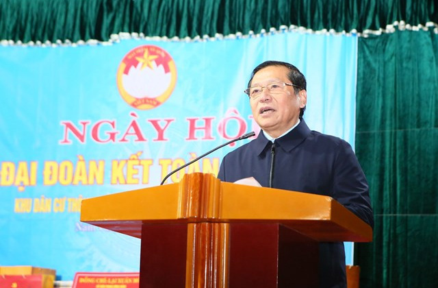 Nam Định: Phó Trưởng Ban TT Ban Tuyên giáo Trung ương dự Ngày hội Đại đoàn kết toàn dân tộc tại xã Nam Vân