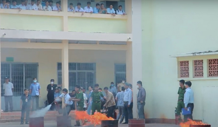 Trường Cao đẳng Lý Tự Trọng, TPHCM diễn tập PCCC