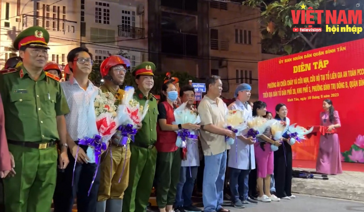 TP.HCM: Thực tập phòng cháy chữa cháy và cứu nạn cứu hộ tại 22 tổ liên gia