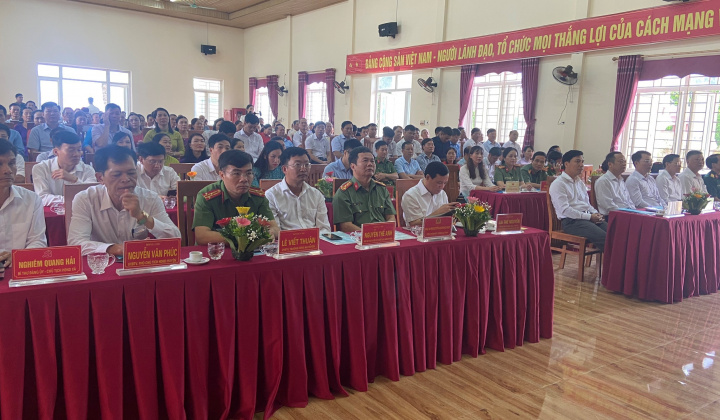 Công an Thiệu Hóa phối hợp chặt chẽ với chính quyền vận hành tốt các hoạt động trên địa bàn