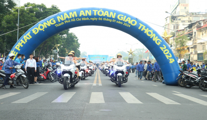 TP.HCM: Phát động ra quân Năm an toàn giao thông 2024