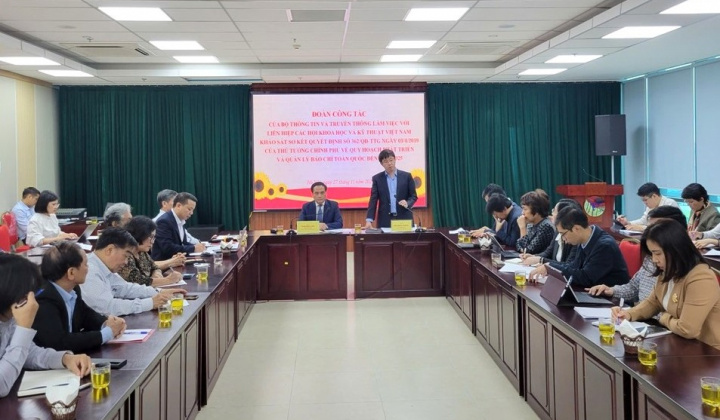 Liên hiệp các Hội Khoa học và Kỹ thuật Việt Nam thực hiện tốt quy hoạch báo chí