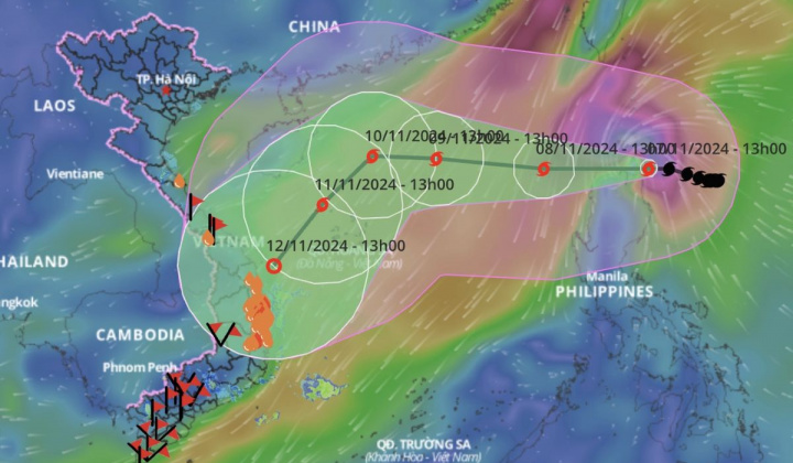 Chủ động ứng phó bão YINXING