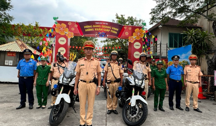 Công an thành phố Hồ Chí Minh ra quân đảm bảo trật tự an toàn giao thông