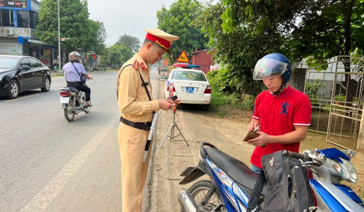 Thanh Hóa: Tổng kiểm soát xử lý các hành vi vi phạm của xe mô tô, xe gắn máy