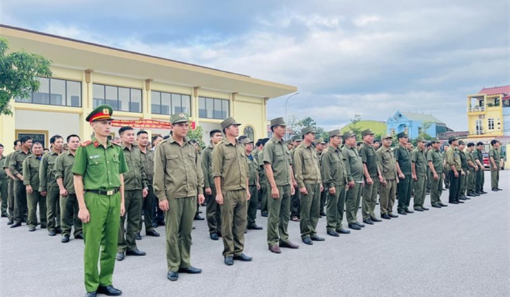 Thanh Hóa: Lực lượng tham gia bảo vệ an ninh, trật tự ở cơ sở sẵn sàng nhận nhiệm vụ