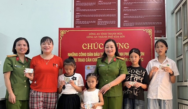 Công an Thành phố Sầm Sơn triển khai thực hiện Luật Căn cước 2023