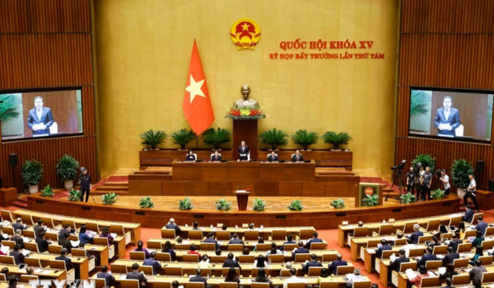 Kỳ họp bất thường lần thứ 8 Quốc hội khóa XV chính thức khai mạc