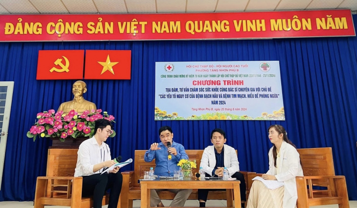 Tăng Nhơn Phú B tổ chức chương trình tọa đàm, chăm sóc sức khỏe nhân cho nhân dân