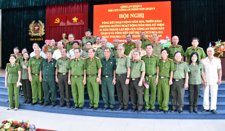 Hội Cựu CAND Quận 8 (TP.HCM) kỷ niệm 01 năm thành lập