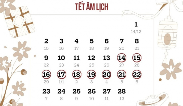 Nghỉ Tết Bính Ngọ 2026 trong 9 ngày