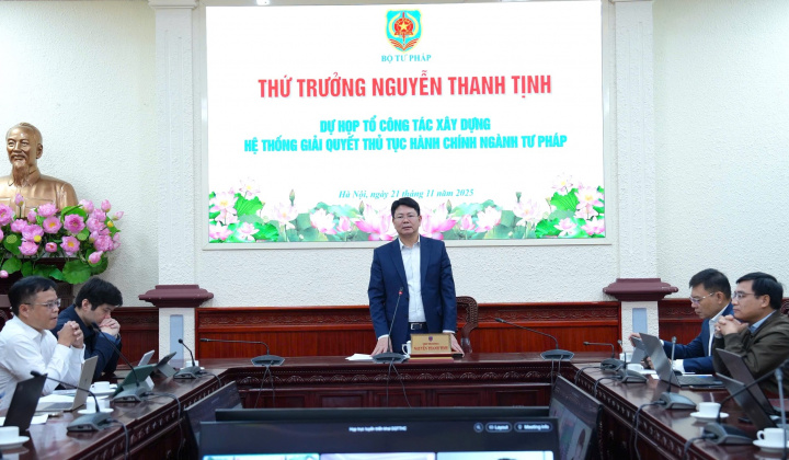 Sớm triển khai hệ thống giải quyết thủ tục hành chính thống nhất của ngành Tư pháp