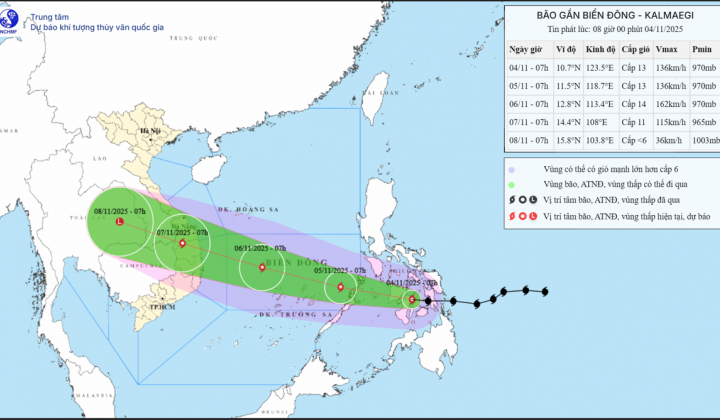 Chủ động phòng, tránh, ứng phó với bão KALMAEGI