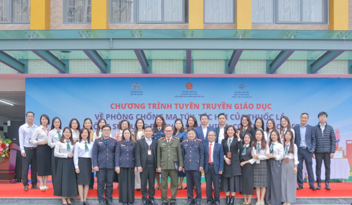 Viện Chính sách, Pháp luật và Quản lý chung tay tuyên truyền và giáo dục về phòng chống ma túy, tệ nạn xã hội tới tuổi trẻ học đường