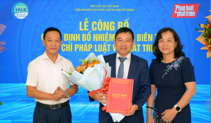 Tạp chí Pháp luật và Phát triển có Tổng Biên tập mới