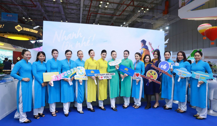 Vietnam Airlines tham gia quảng bá kích cầu du lịch tại Hội chợ du lịch Quốc tế TP.HCM