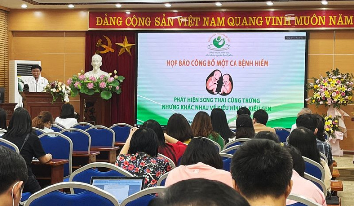 Việt Nam lần đầu tiên ghi nhận ca song thai cùng trứng nhưng khác giới tính