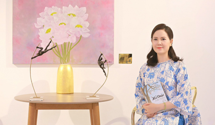 Họa sỹ Nguyễn Thị Kim Đức và những tự tình trong từng bức tranh sen