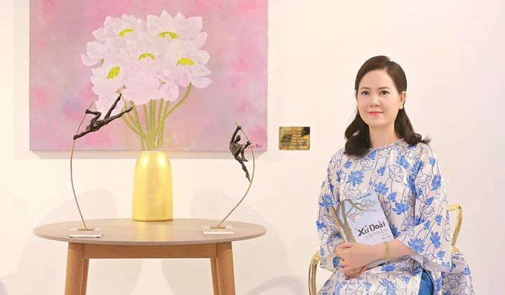 Họa sỹ Nguyễn Thị Kim Đức và những tự tình trong từng bức tranh sen