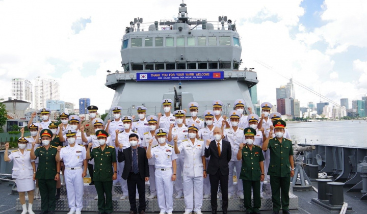 Đảm bảo an ninh tàu quân sự ROKS HANSANDO và tàu ROKS DAECHEONG của Hải quân Hàn Quốc đến TP Hồ Chí Minh