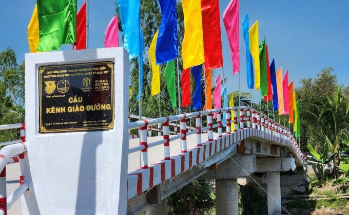 Đồng Tháp: Thêm cầu nông thôn kiên cố tại xã Bình Thành