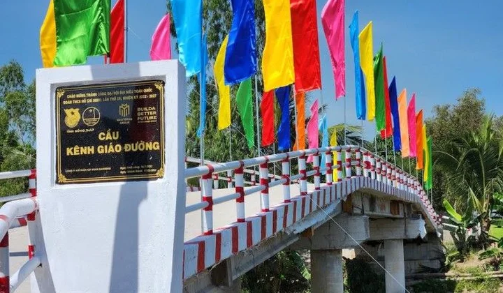 Đồng Tháp: Thêm cầu nông thôn kiên cố tại xã Bình Thành