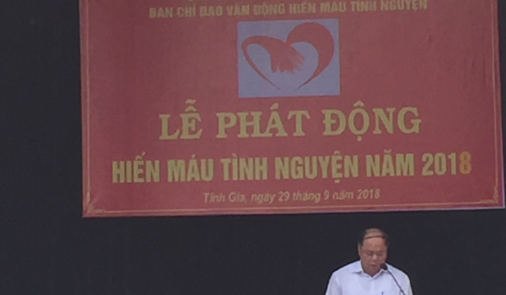 Hiến máu tình nguyện huyện Tĩnh Gia 2018