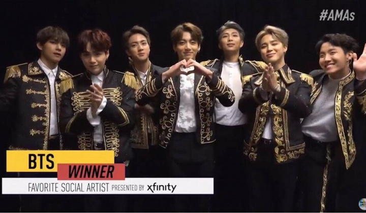 BTS trở thành nhóm nhạc Hàn đầu tiên đạt giải Favorite Social Artist tại VMAs 2018
