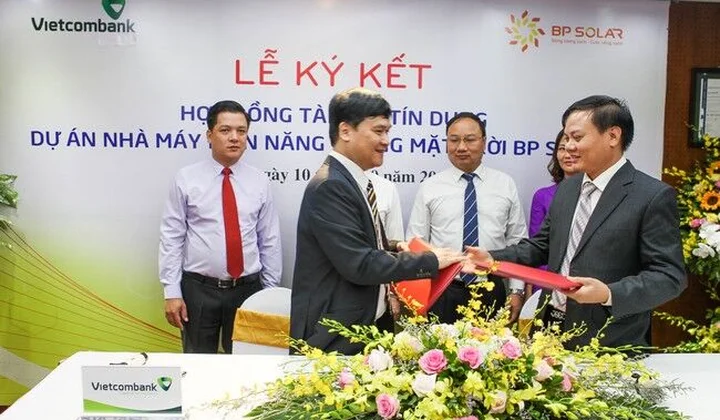 Vietcombank tài trợ tín dụng 785 tỷ đồng cho Dự án Điện mặt trời BP Solar 1