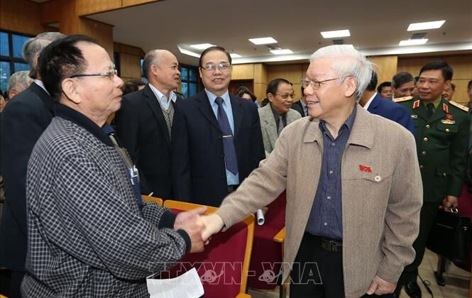 Tổng Bí thư, Chủ tịch nước tiếp xúc cử tri tại Hà Nội