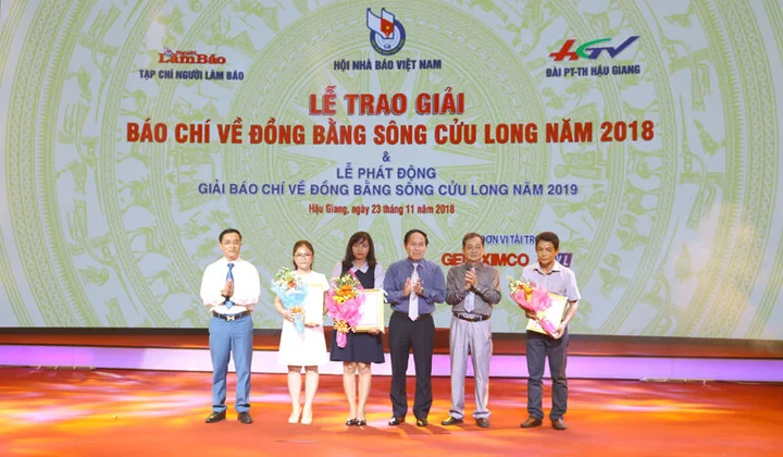 Trao Giải báo chí về Đồng bằng sông Cửu Long năm 2018