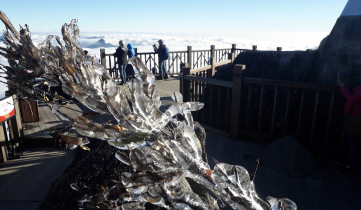 Ngắm hình ảnh kỳ ảo của đợt băng giá cuối tháng 11 trên đỉnh Fansipan