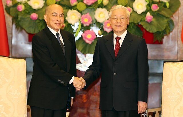 Tổng Bí thư, Chủ tịch nước hội kiến Quốc vương Campuchia