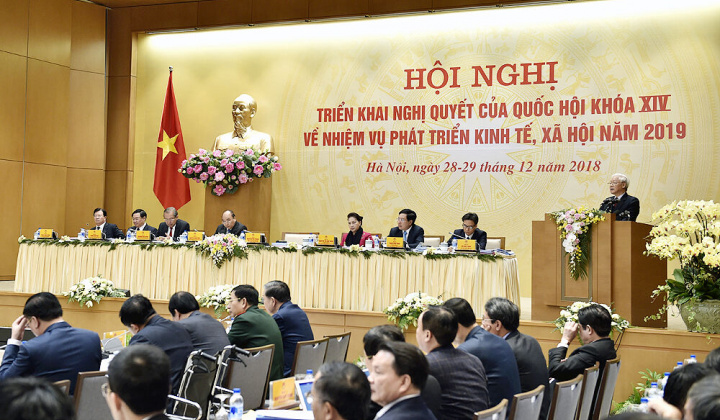 Tổng Bí thư, Chủ tịch nước Nguyễn Phú Trọng: Phấn đấu năm 2019 đạt kết quả cao hơn năm 2018