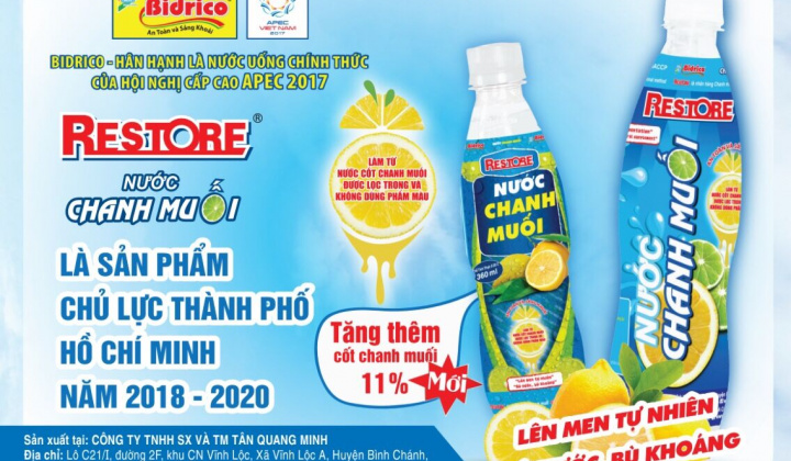 NGK Chanh muối Restone của Bidrico - Sản phẩm công nghiệp chủ lực TPHCM